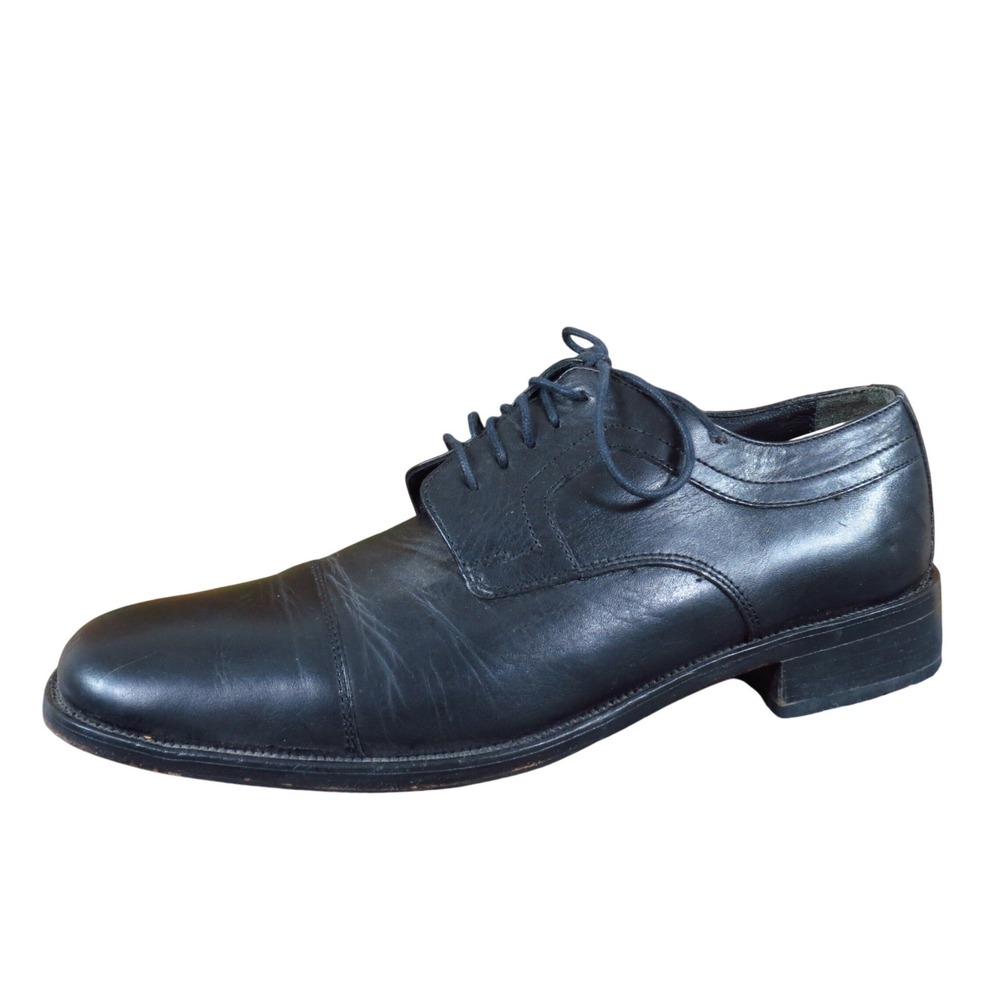 Stafford Derby Oxford Men Size 11 Dress Shoes Formal Business Black Leather